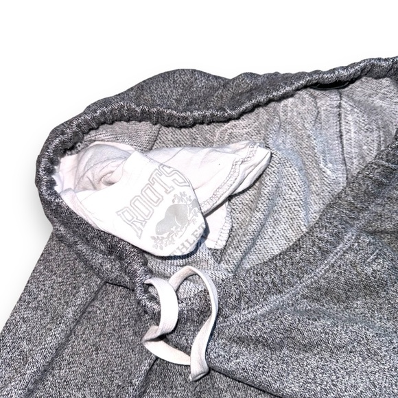 Roots athletic Canada women sweatpants classic gray cotton Cozy casual large - Picture 5 of 8
